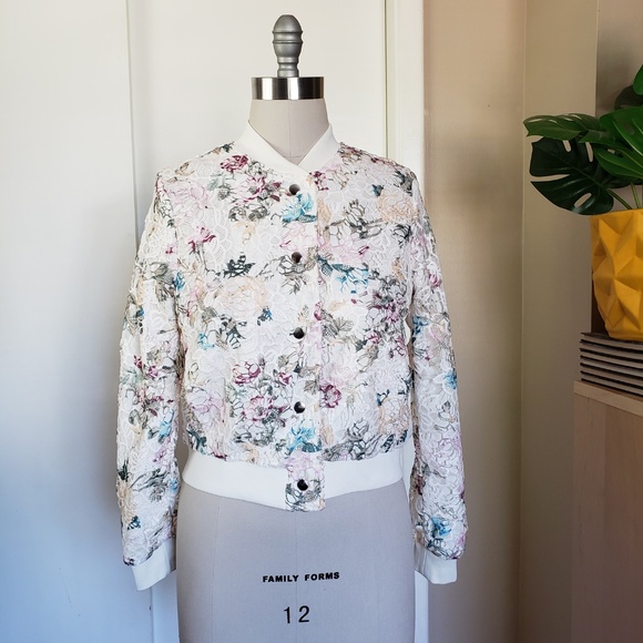 Nanette Lepore Jackets & Blazers - Nanette Lepore Lace Bomber Size Small NEW!
